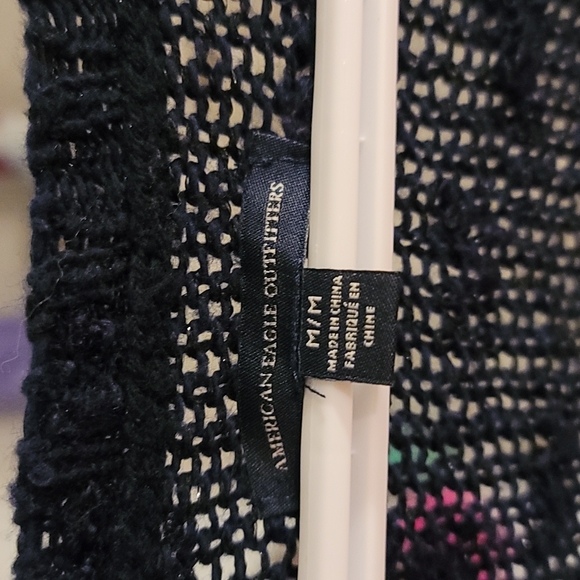 Navy blue knitted sweater - Picture 2 of 3